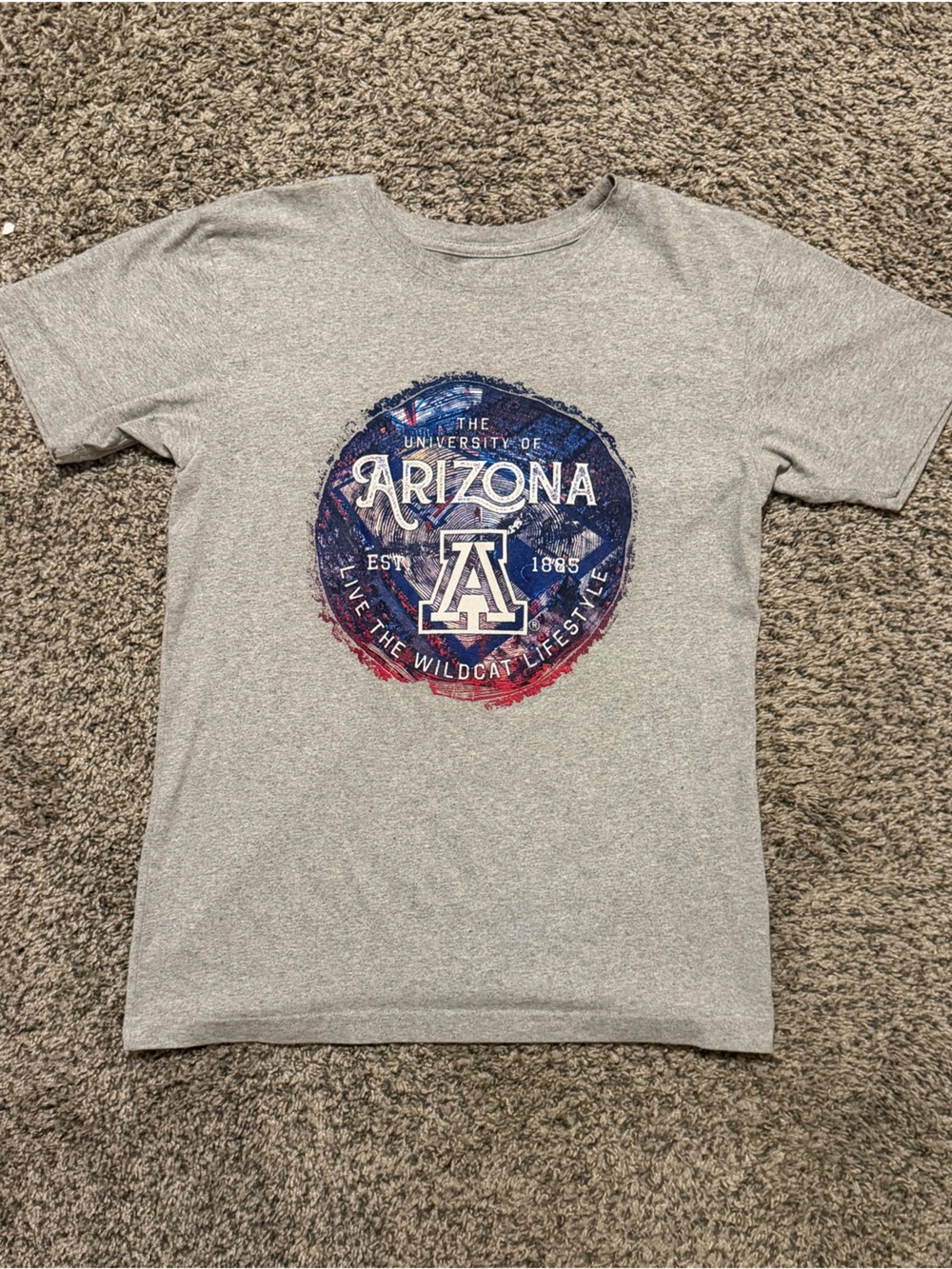 University of Arizona Kids Gray Graphic Tee